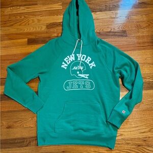 Homage New York Jets Throwback Helmet Hoodie Men's Medium